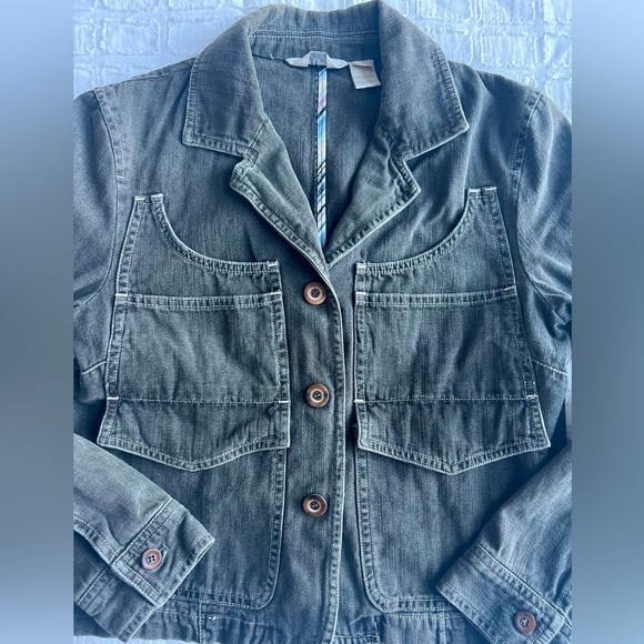 J. Jill Utility Jacket – Olive Green XS Petite - Picture 3 of 7